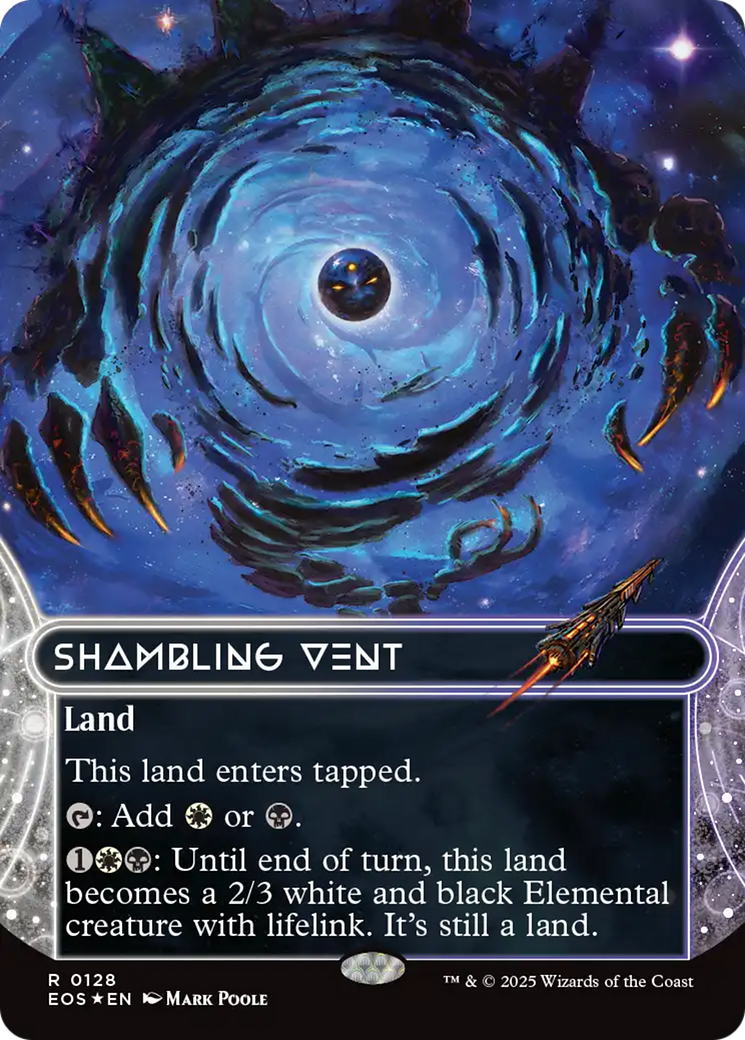 Shambling Vent (0128) (Borderless) (Galaxy Foil) [Edge of Eternities: Stellar Sights] | Shuffle n Cut Hobbies & Games