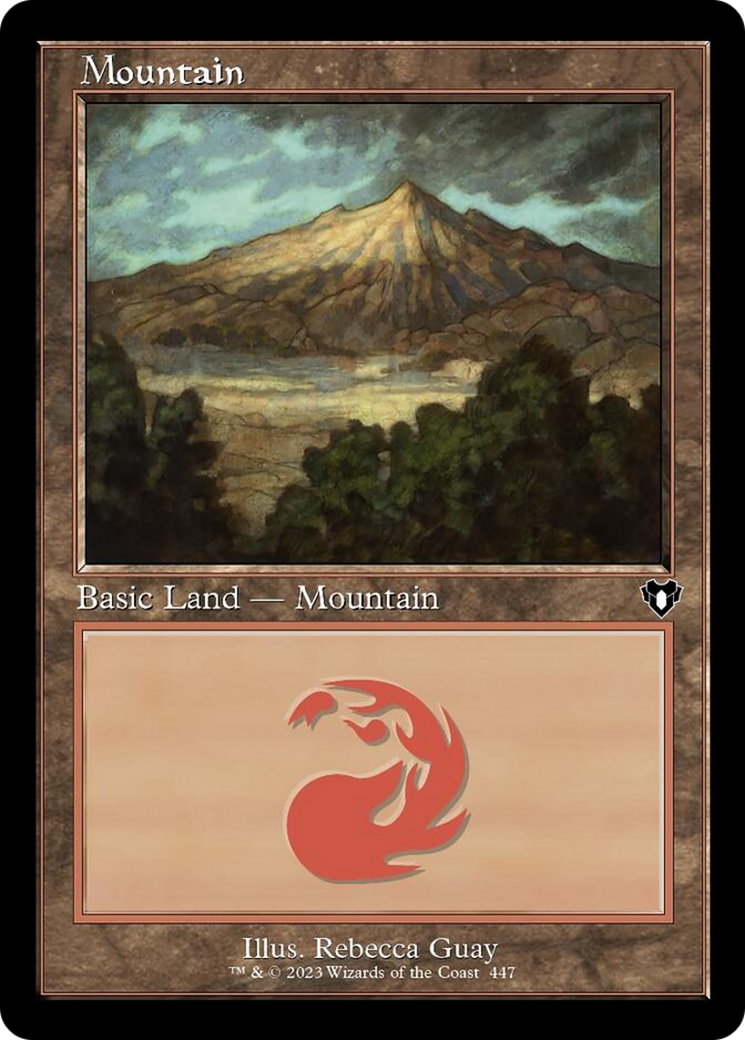 Mountain (447) (Retro) [Commander Masters] | Shuffle n Cut Hobbies & Games