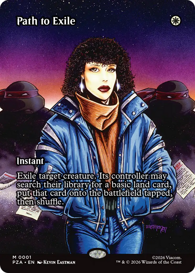 Path to Exile (Borderless) [Teenage Mutant Ninja Turtles Eternal-Legal] | Shuffle n Cut Hobbies & Games