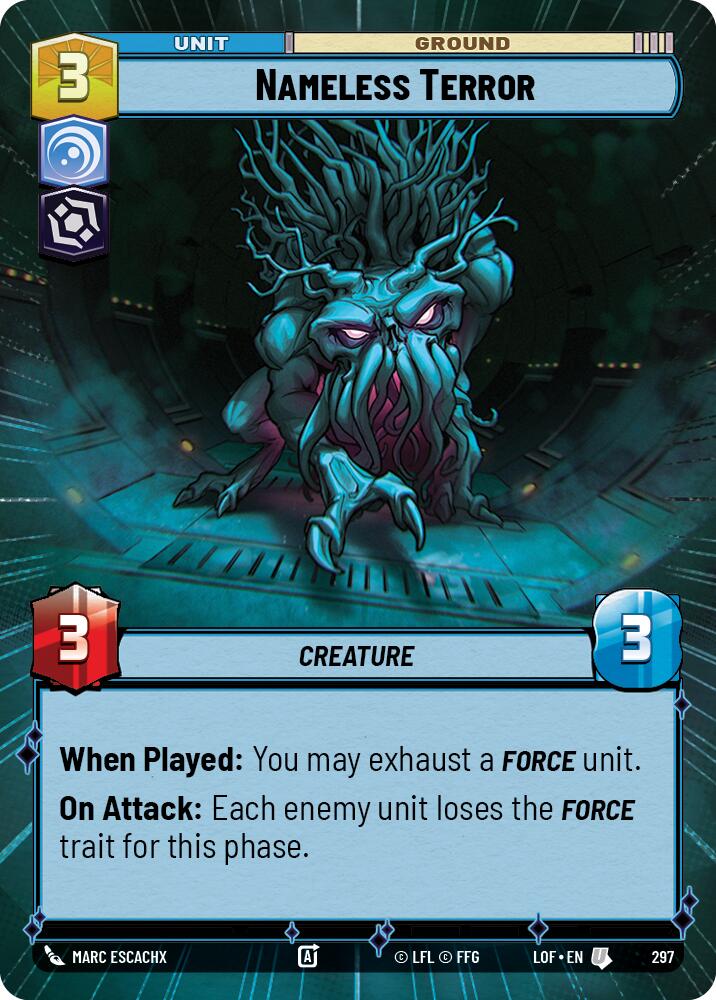 Nameless Terror (297) (Hyperspace) (297) [Legends of the Force] | Shuffle n Cut Hobbies & Games