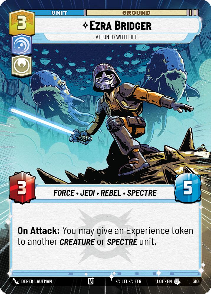 Ezra Bridger - Attuned With Life (310) (Hyperspace) (310) [Legends of the Force] | Shuffle n Cut Hobbies & Games