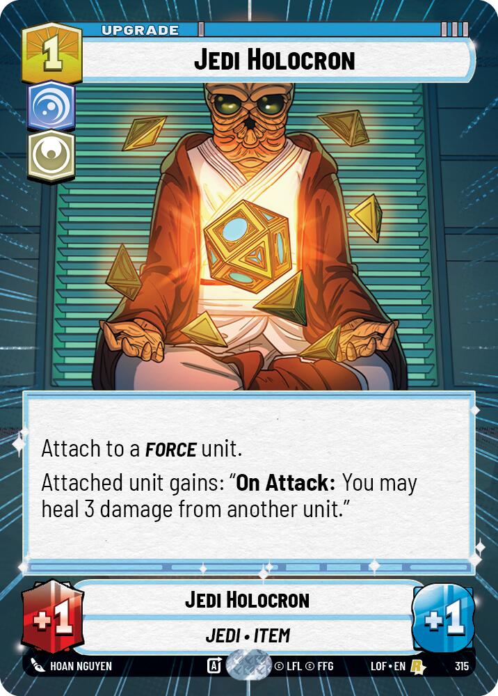Jedi Holocron (315) (Hyperspace) (315) [Legends of the Force] | Shuffle n Cut Hobbies & Games