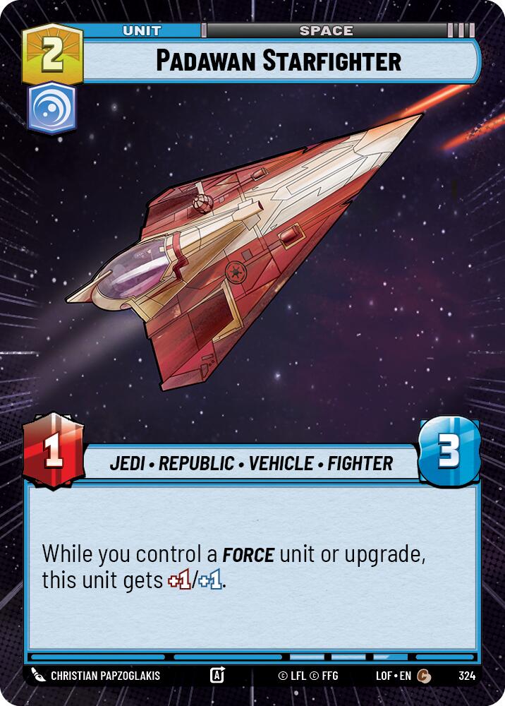 Padawan Starfighter (324) (Hyperspace) (324) [Legends of the Force] | Shuffle n Cut Hobbies & Games