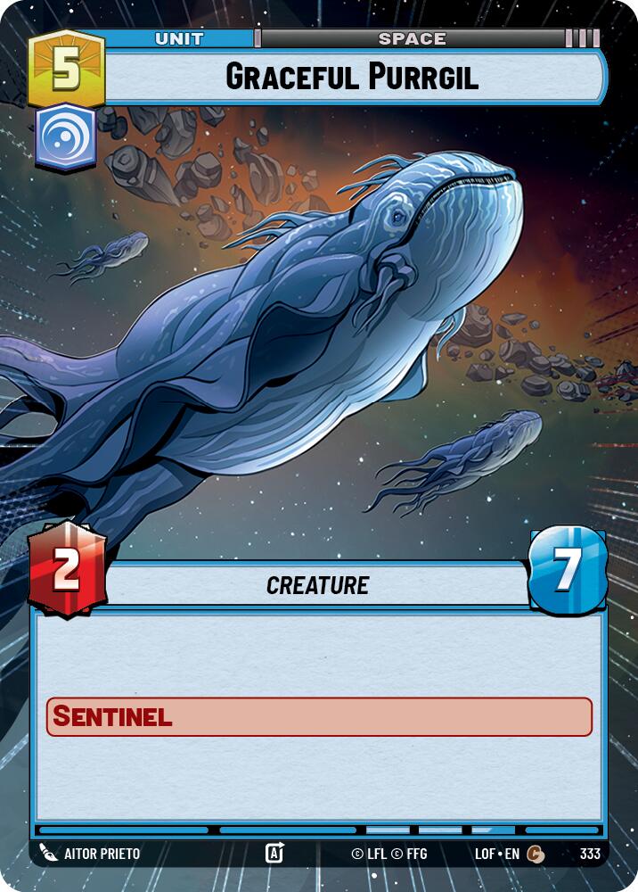 Graceful Purrgil (333) (Hyperspace) (333) [Legends of the Force] | Shuffle n Cut Hobbies & Games