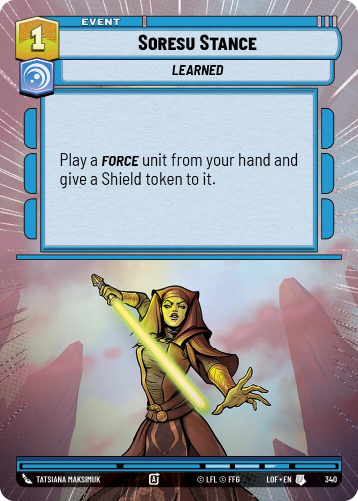 Soresu Stance (340) (Hyperspace) (340) [Legends of the Force] | Shuffle n Cut Hobbies & Games