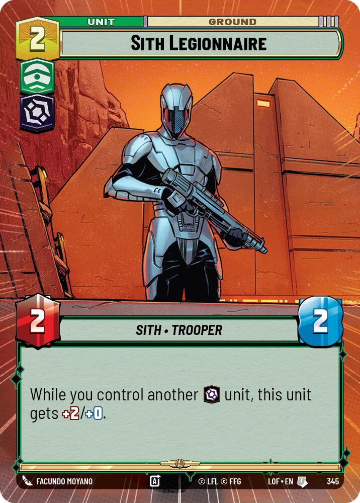 Sith Legionnaire (345) (Hyperspace) (345) [Legends of the Force] | Shuffle n Cut Hobbies & Games