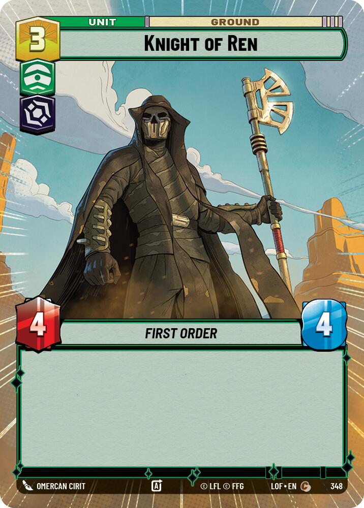 Knight of Ren (348) (Hyperspace) (348) [Legends of the Force] | Shuffle n Cut Hobbies & Games