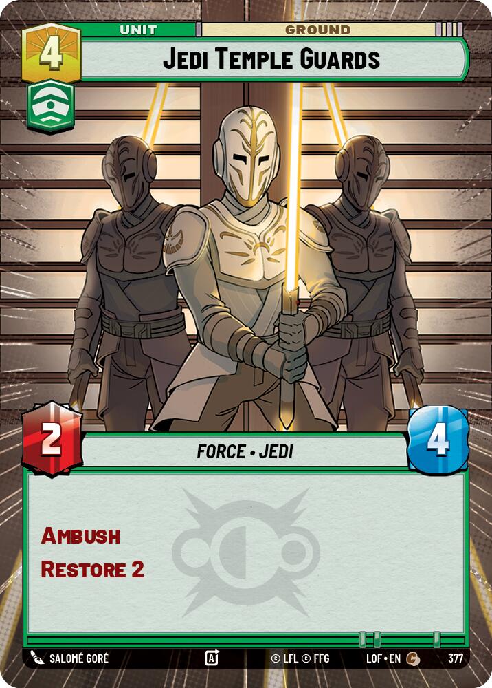 Jedi Temple Guards (377) (Hyperspace) (377) [Legends of the Force] | Shuffle n Cut Hobbies & Games