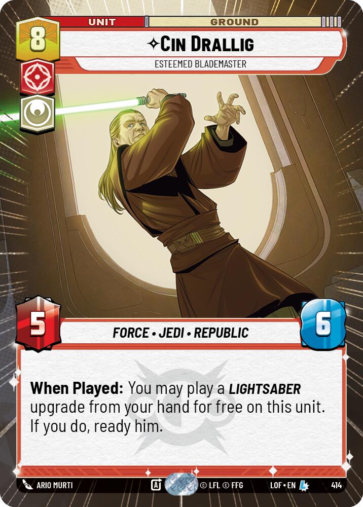 Cin Drallig - Esteemed Blademaster (414) (Hyperspace) (414) [Legends of the Force] | Shuffle n Cut Hobbies & Games