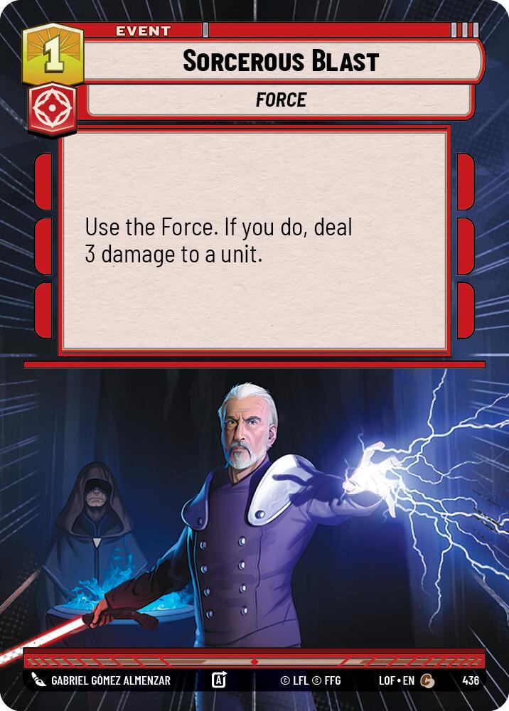 Sorcerous Blast (436) (Hyperspace) (436) [Legends of the Force] | Shuffle n Cut Hobbies & Games
