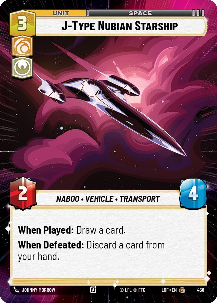 J-Type Nubian Starship (458) (Hyperspace) (458) [Legends of the Force] | Shuffle n Cut Hobbies & Games