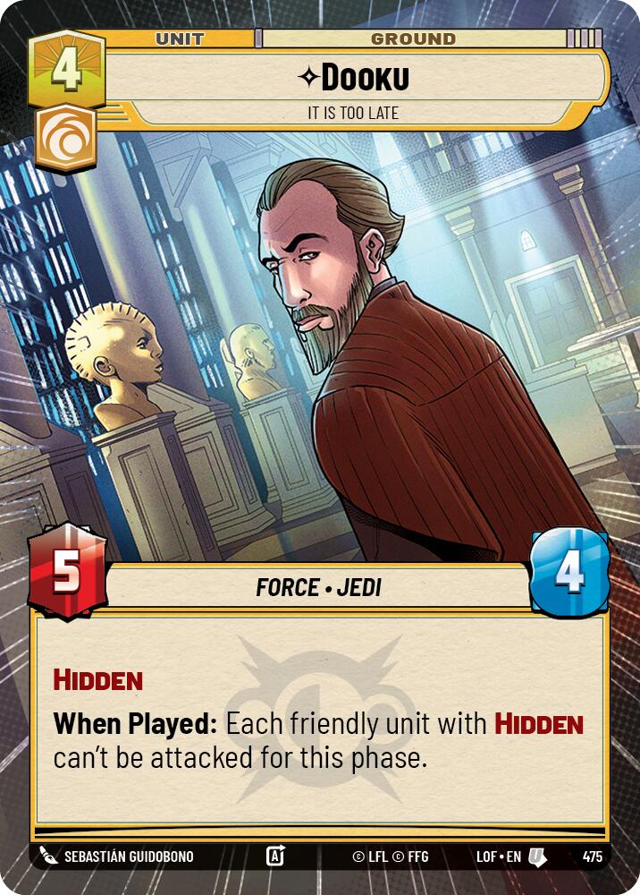 Dooku - It Is Too Late (475) (Hyperspace) (475) [Legends of the Force] | Shuffle n Cut Hobbies & Games