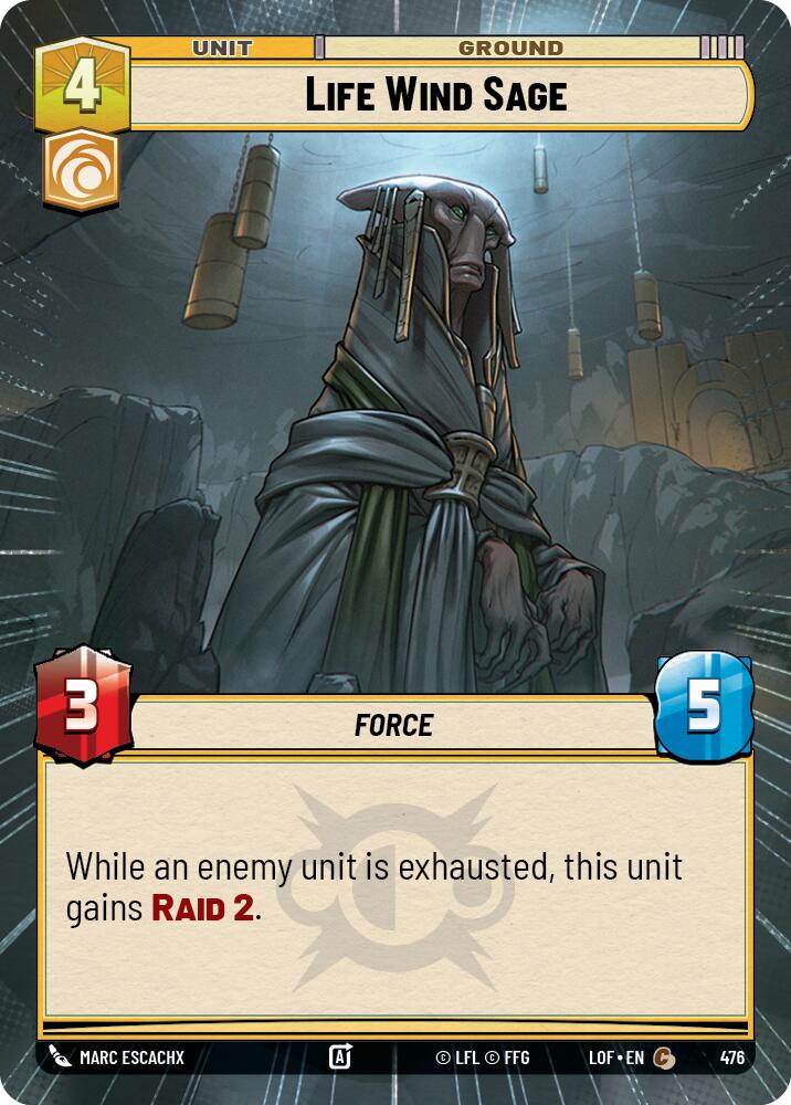 Life Wind Sage (476) (Hyperspace) (476) [Legends of the Force] | Shuffle n Cut Hobbies & Games