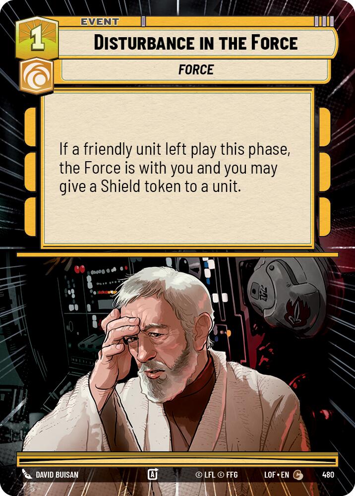 Disturbance in the Force (480) (Hyperspace) (480) [Legends of the Force] | Shuffle n Cut Hobbies & Games