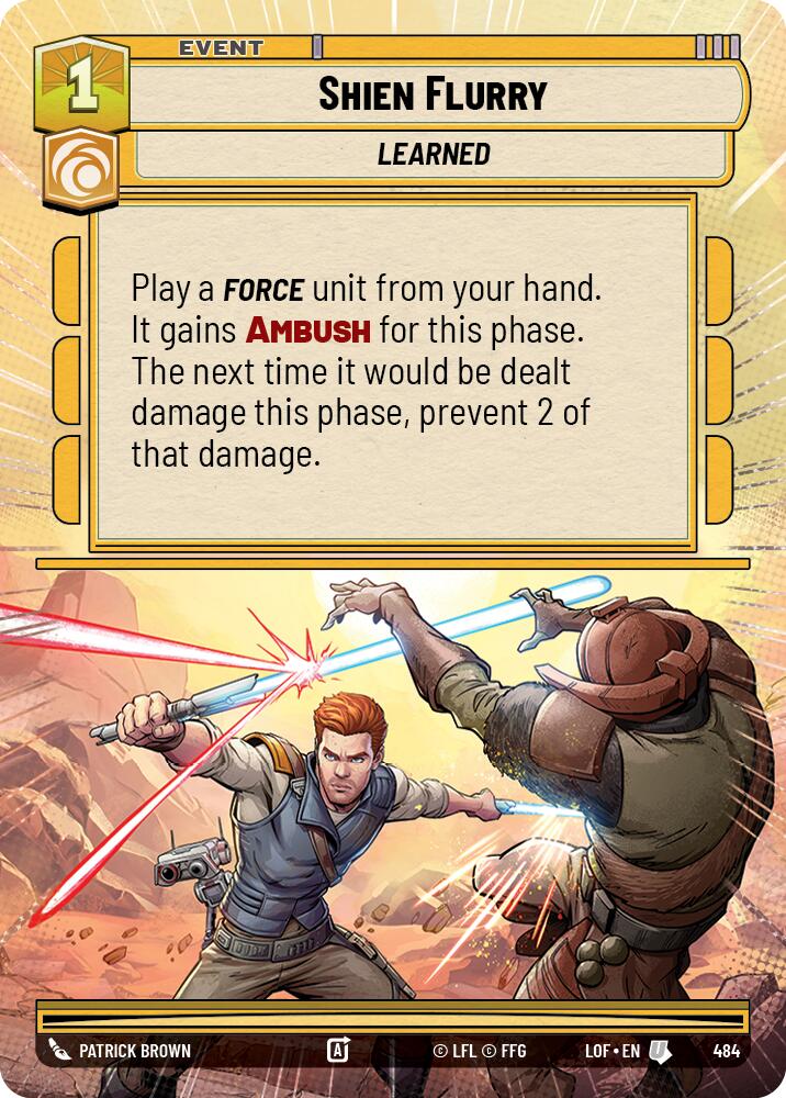 Shien Flurry (484) (Hyperspace) (484) [Legends of the Force] | Shuffle n Cut Hobbies & Games