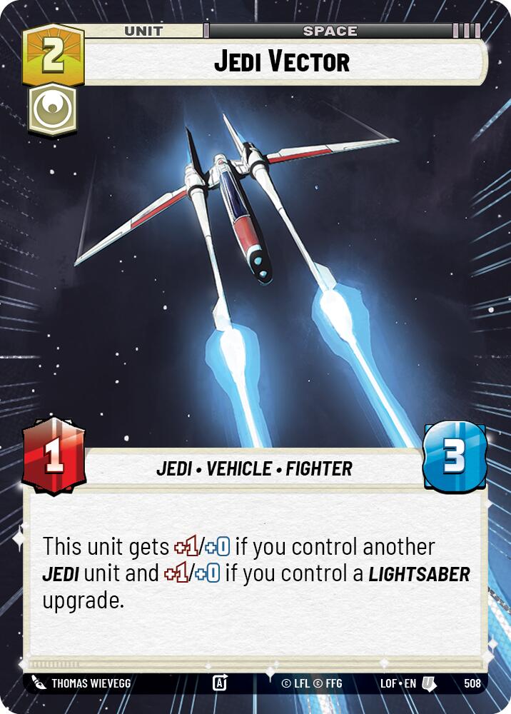 Jedi Vector (508) (Hyperspace) (508) [Legends of the Force] | Shuffle n Cut Hobbies & Games