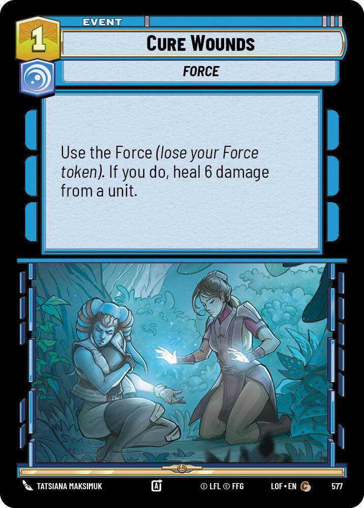 Cure Wounds (577) (Foil) (577) [Legends of the Force] | Shuffle n Cut Hobbies & Games