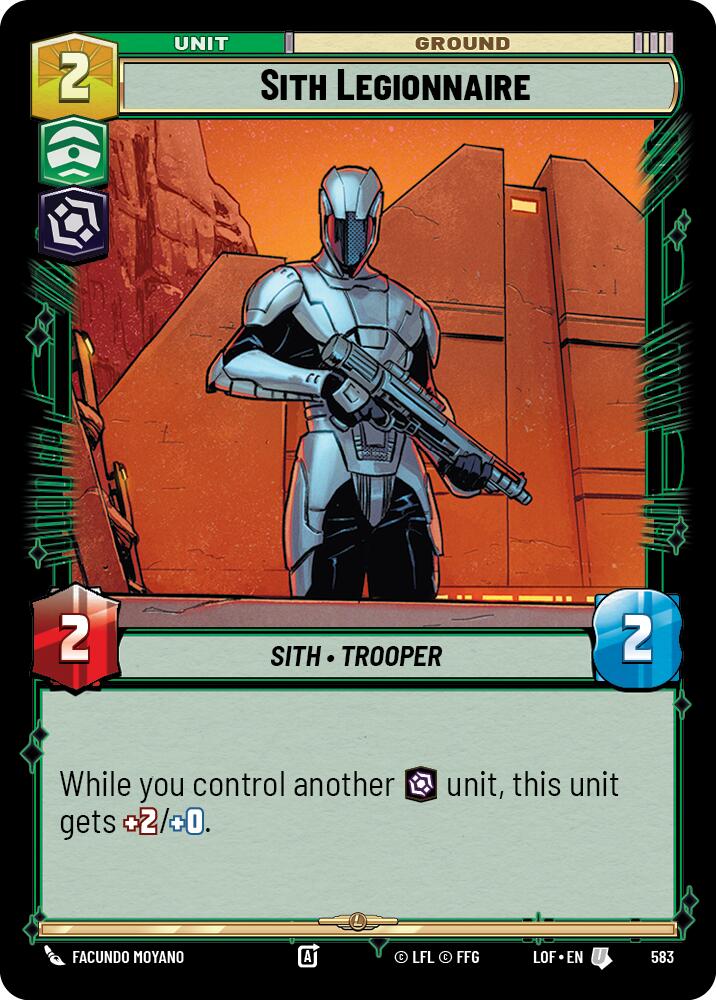 Sith Legionnaire (583) (Foil) (583) [Legends of the Force] | Shuffle n Cut Hobbies & Games