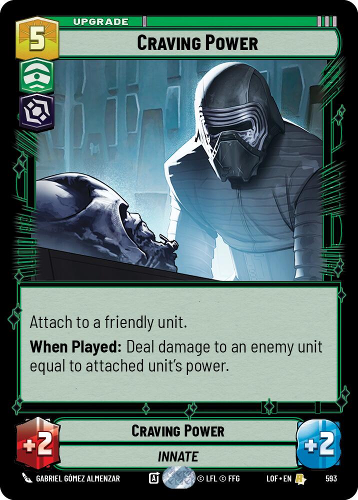 Craving Power (593) (Foil) (593) [Legends of the Force] | Shuffle n Cut Hobbies & Games