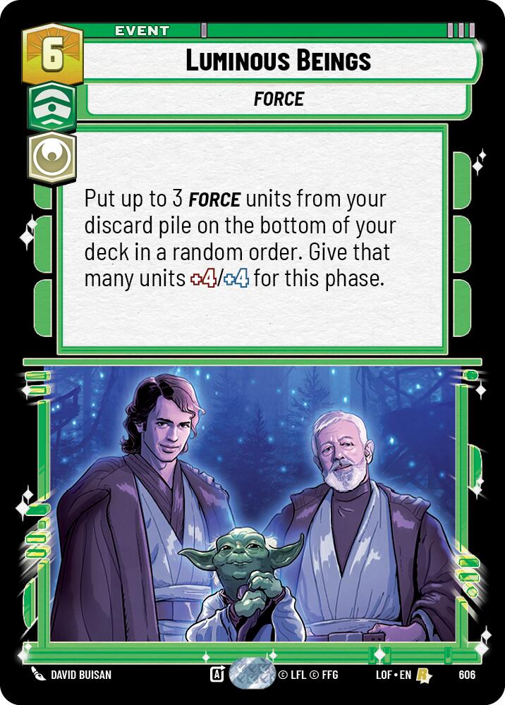 Luminous Beings (606) (Foil) (606) [Legends of the Force] | Shuffle n Cut Hobbies & Games
