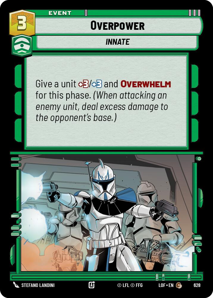 Overpower (628) (Foil) (628) [Legends of the Force] | Shuffle n Cut Hobbies & Games