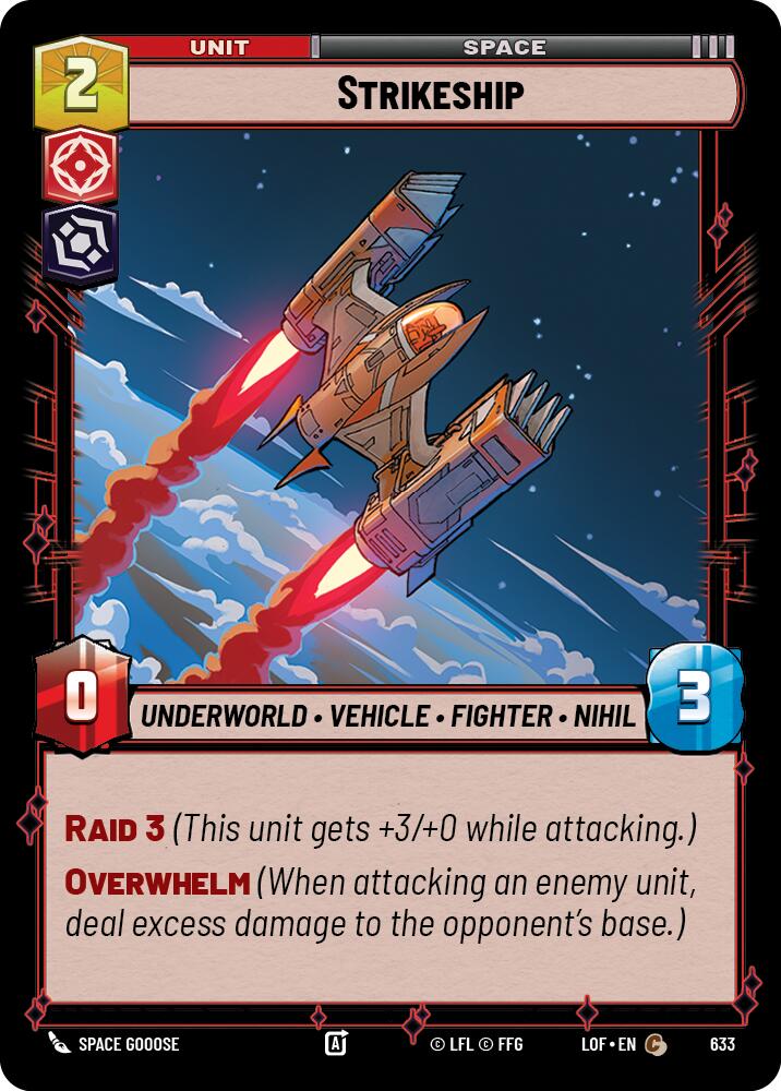 Strikeship (633) (Foil) (633) [Legends of the Force] | Shuffle n Cut Hobbies & Games