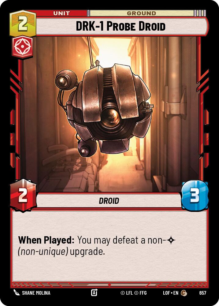 DRK-1 Probe Droid (657) (Foil) (657) [Legends of the Force] | Shuffle n Cut Hobbies & Games