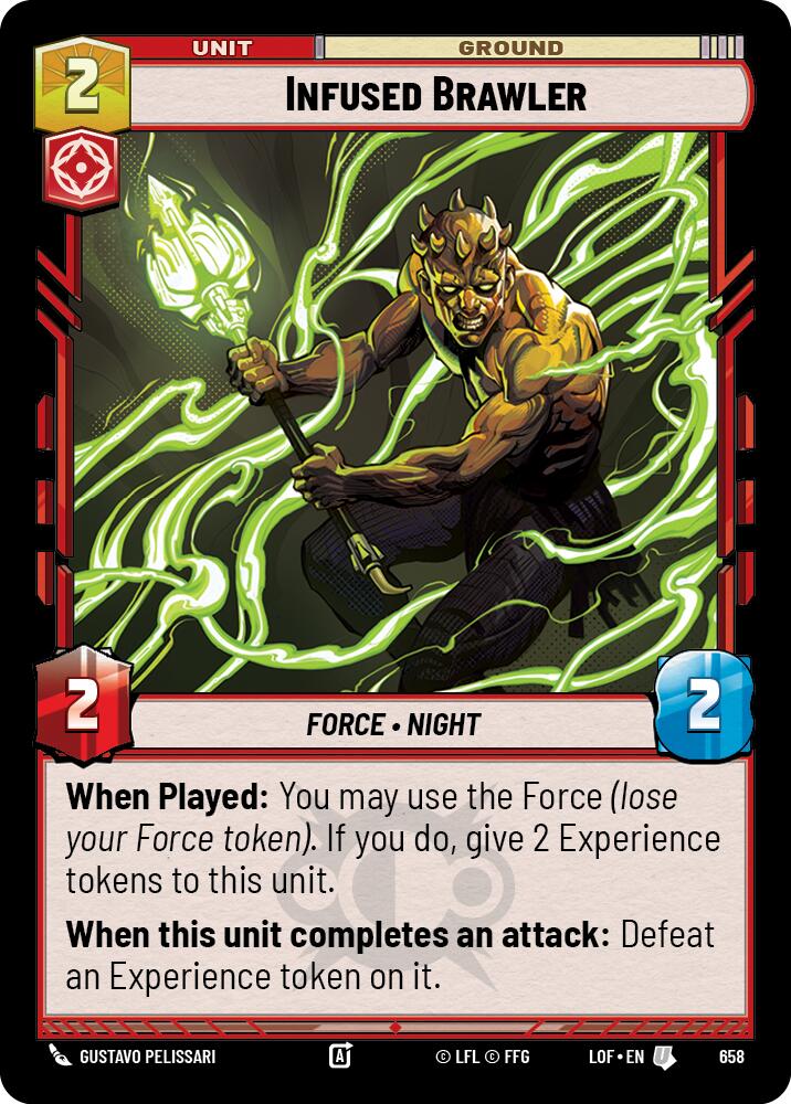 Infused Brawler (658) (Foil) (658) [Legends of the Force] | Shuffle n Cut Hobbies & Games