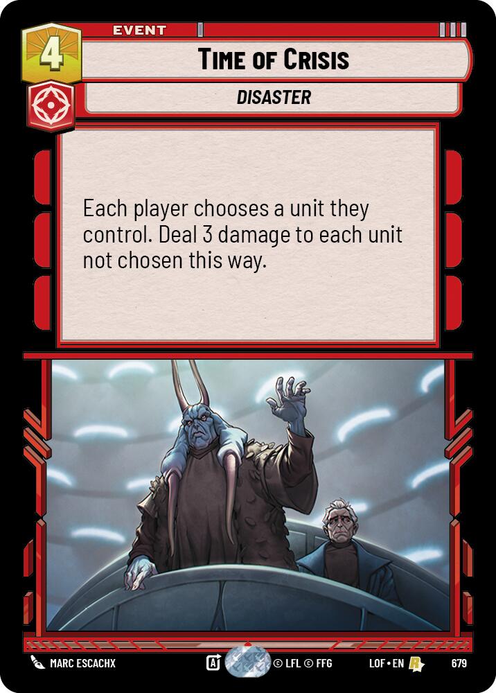 Time of Crisis (679) (Foil) (679) [Legends of the Force] | Shuffle n Cut Hobbies & Games