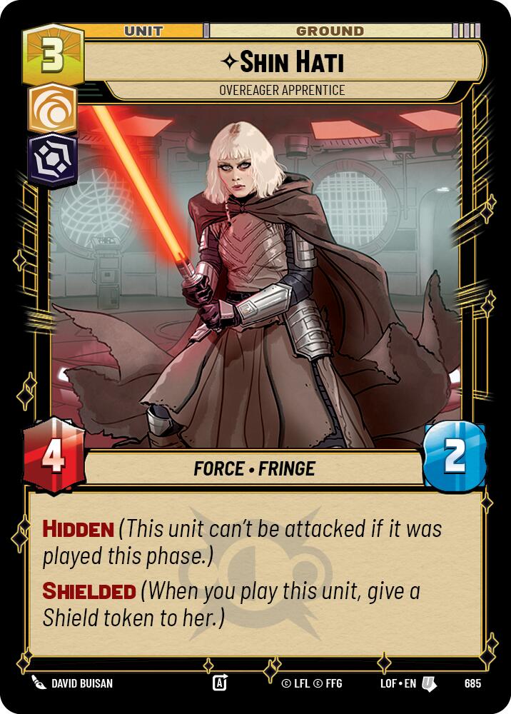 Shin Hati - Overeager Apprentice (685) (Foil) (685) [Legends of the Force] | Shuffle n Cut Hobbies & Games