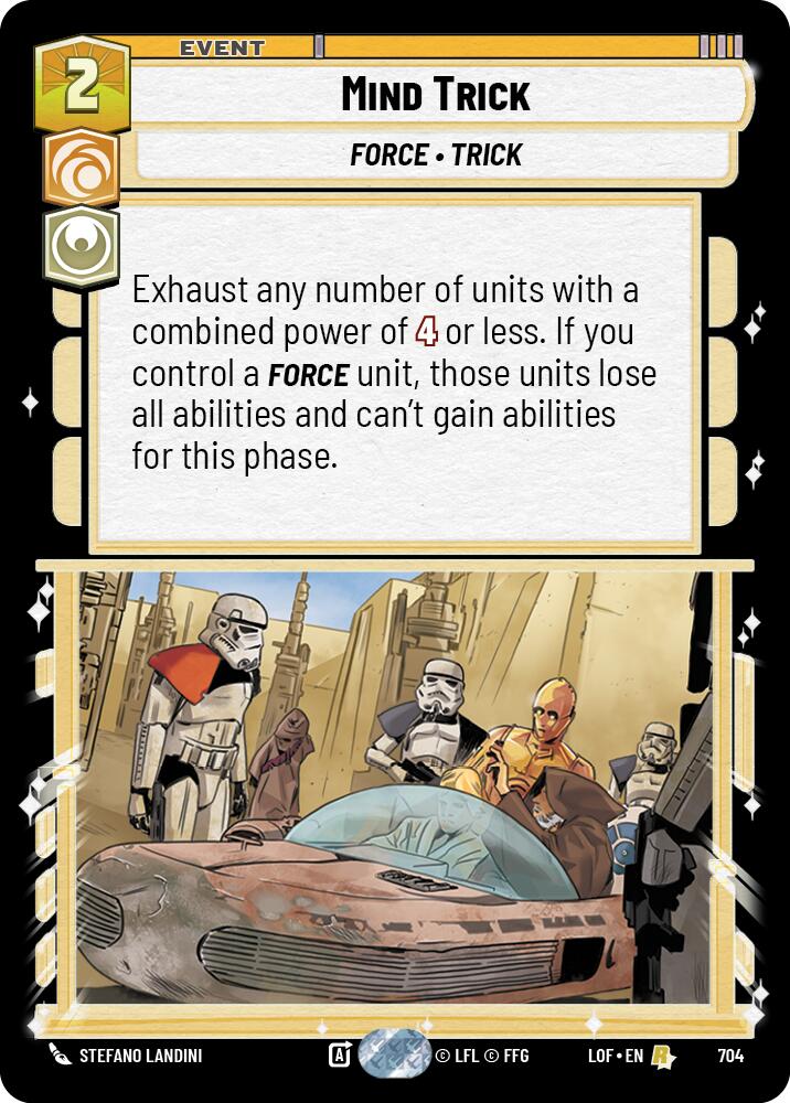 Mind Trick (704) (Foil) (704) [Legends of the Force] | Shuffle n Cut Hobbies & Games
