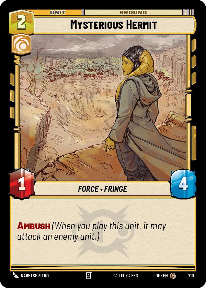 Mysterious Hermit (710) (Foil) (710) [Legends of the Force] | Shuffle n Cut Hobbies & Games