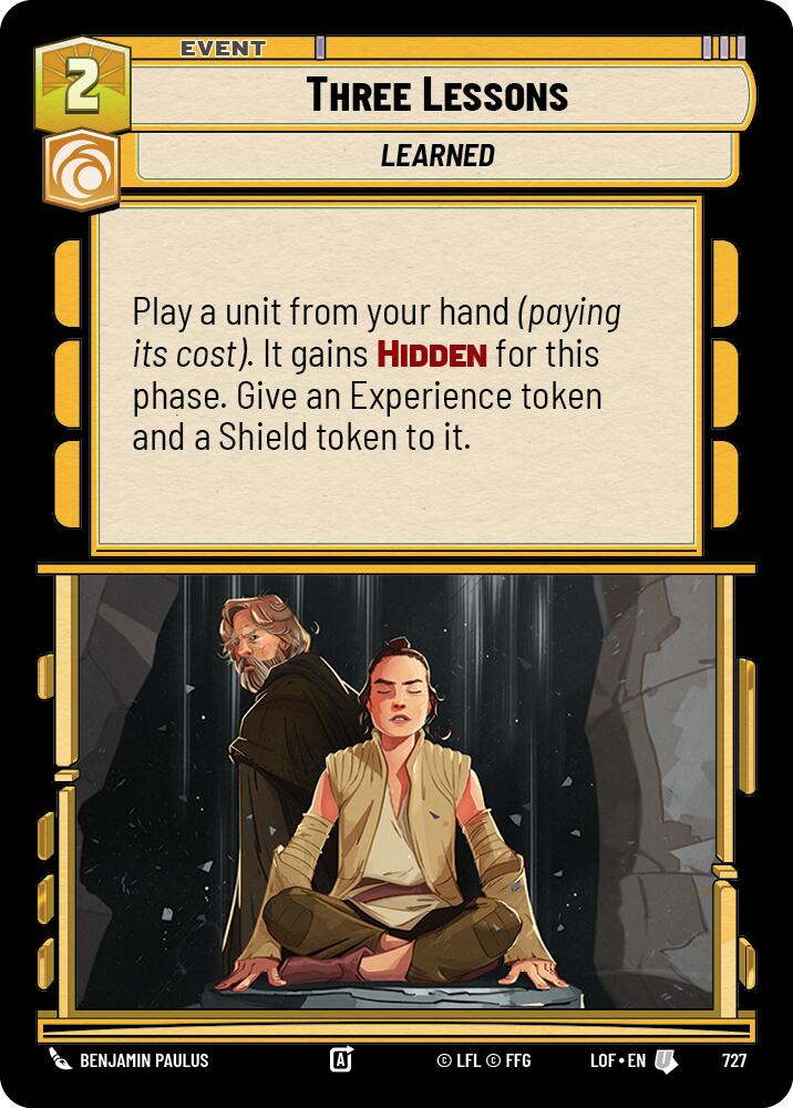 Three Lessons (727) (Foil) (727) [Legends of the Force] | Shuffle n Cut Hobbies & Games