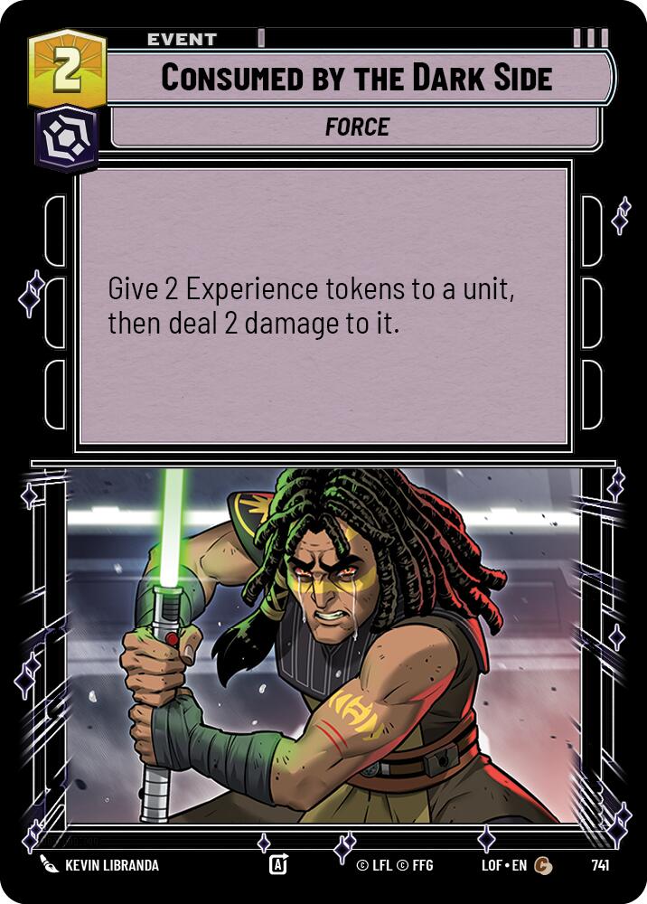Consumed by the Dark Side (741) (Foil) (741) [Legends of the Force] | Shuffle n Cut Hobbies & Games