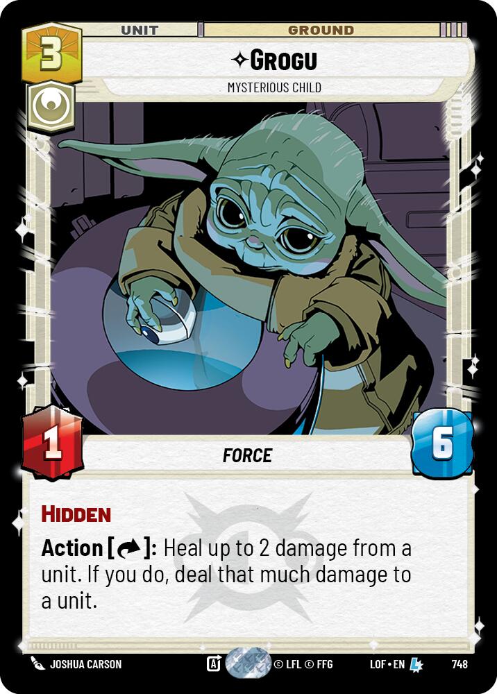 Grogu - Mysterious Child (748) (Foil) (748) [Legends of the Force] | Shuffle n Cut Hobbies & Games