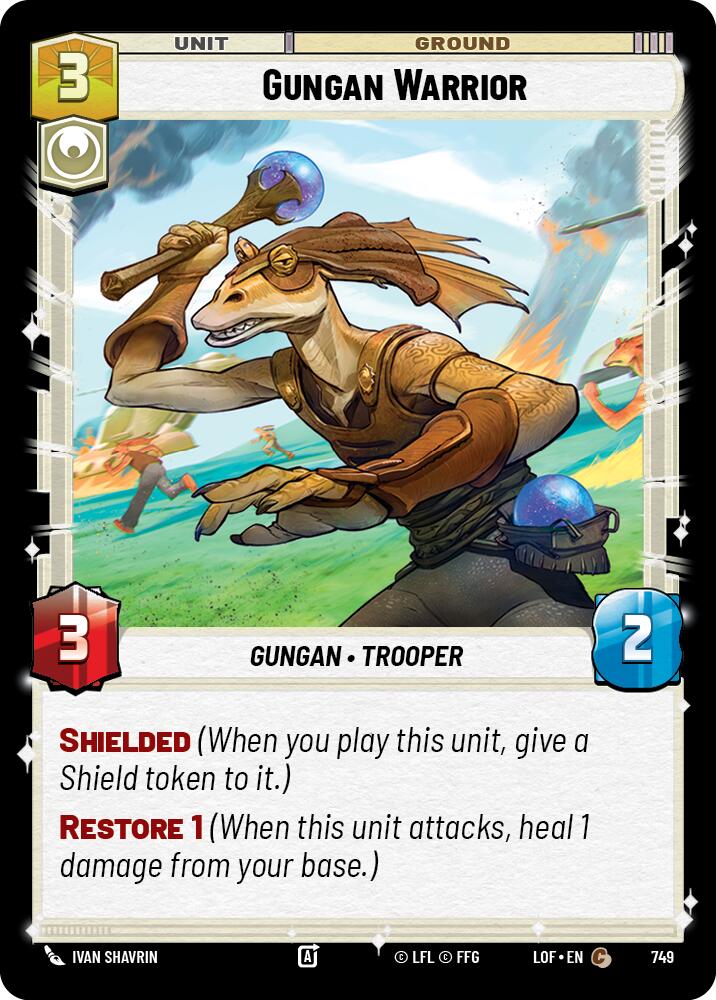 Gungan Warrior (749) (Foil) (749) [Legends of the Force] | Shuffle n Cut Hobbies & Games