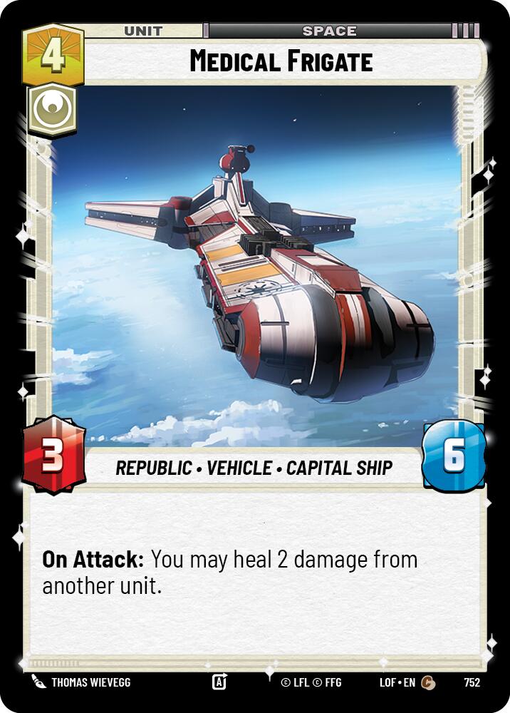 Medical Frigate (752) (Foil) (752) [Legends of the Force] | Shuffle n Cut Hobbies & Games
