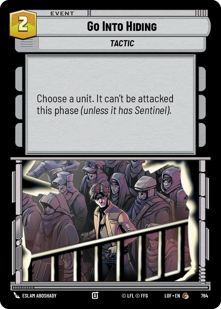 Go Into Hiding (764) (Foil) (764) [Legends of the Force] | Shuffle n Cut Hobbies & Games