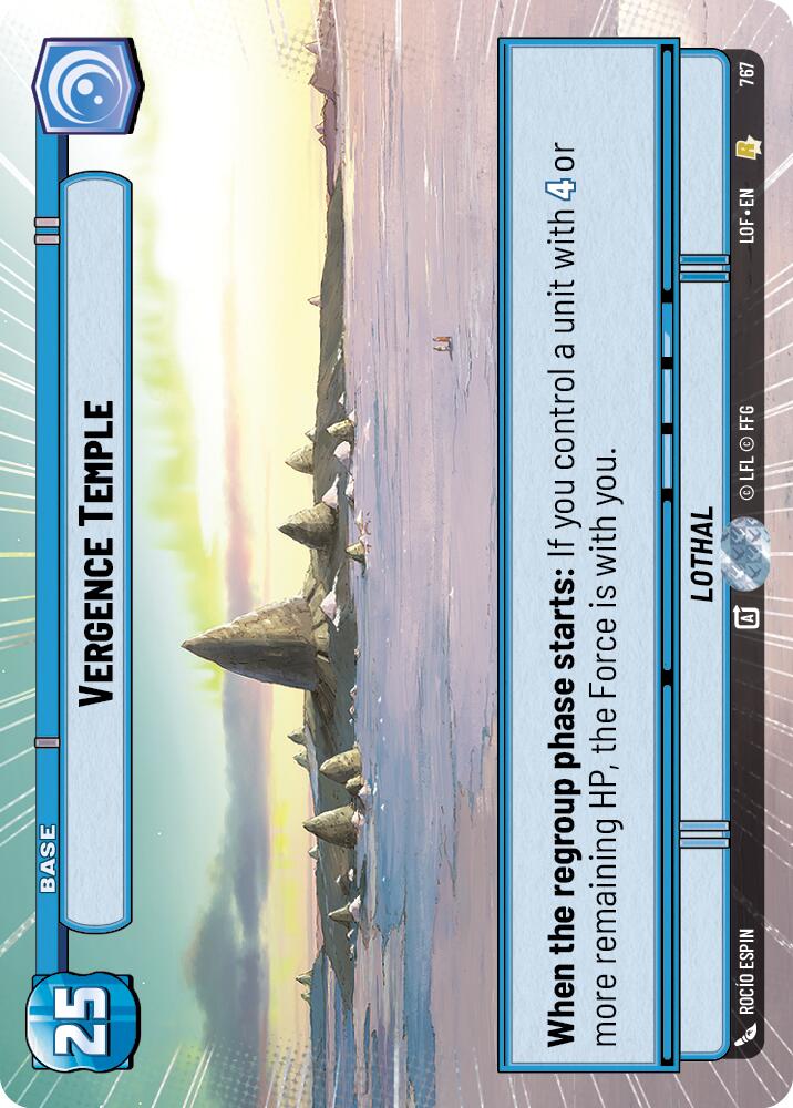 Vergence Temple (767) (Hyperspace Foil) (767) [Legends of the Force] | Shuffle n Cut Hobbies & Games