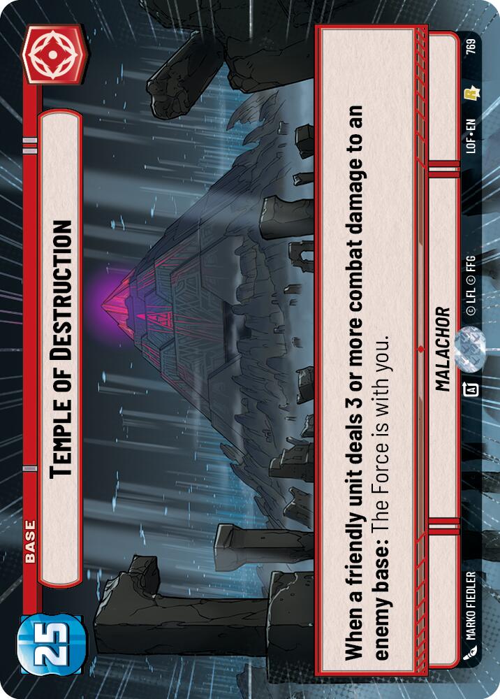 Temple of Destruction (769) (Hyperspace Foil) (769) [Legends of the Force] | Shuffle n Cut Hobbies & Games