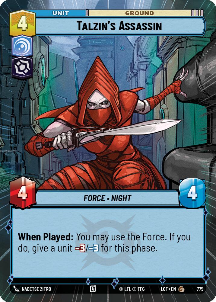 Talzin's Assassin (775) (Hyperspace Foil) (775) [Legends of the Force] | Shuffle n Cut Hobbies & Games