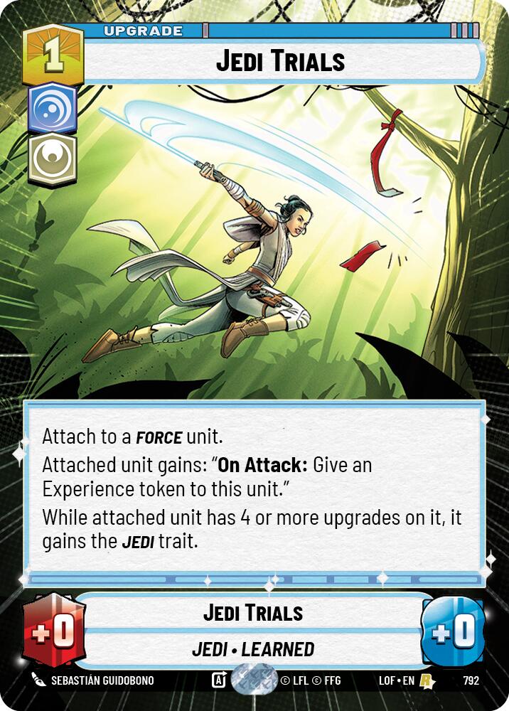 Jedi Trials (792) (Hyperspace Foil) (792) [Legends of the Force] | Shuffle n Cut Hobbies & Games