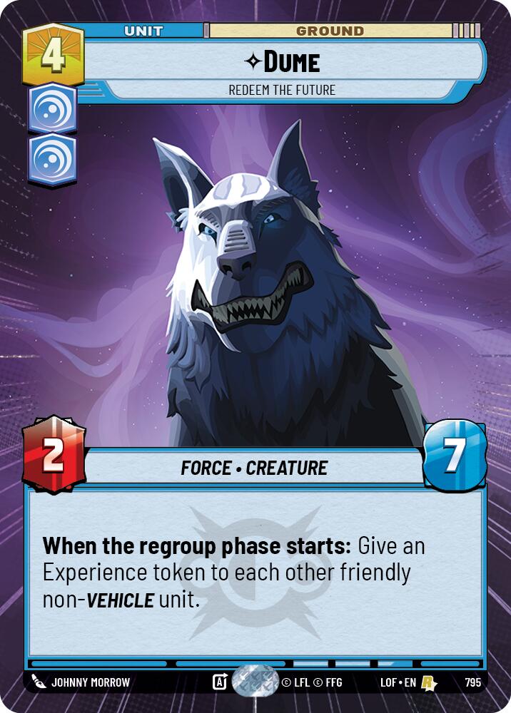 Dume - Redeem the Future (795) (Hyperspace Foil) (795) [Legends of the Force] | Shuffle n Cut Hobbies & Games