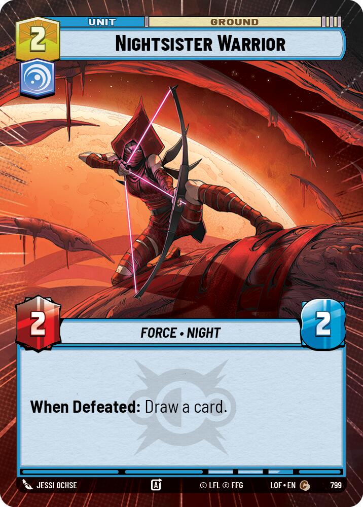 Nightsister Warrior (799) (Hyperspace Foil) (799) [Legends of the Force] | Shuffle n Cut Hobbies & Games