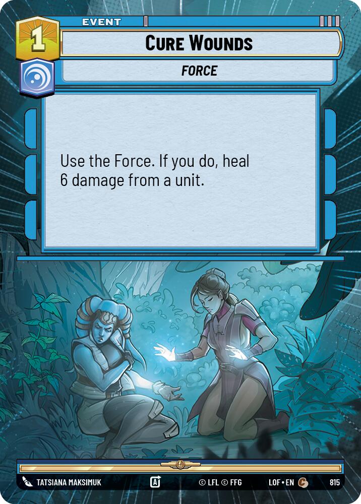 Cure Wounds (815) (Hyperspace Foil) (815) [Legends of the Force] | Shuffle n Cut Hobbies & Games