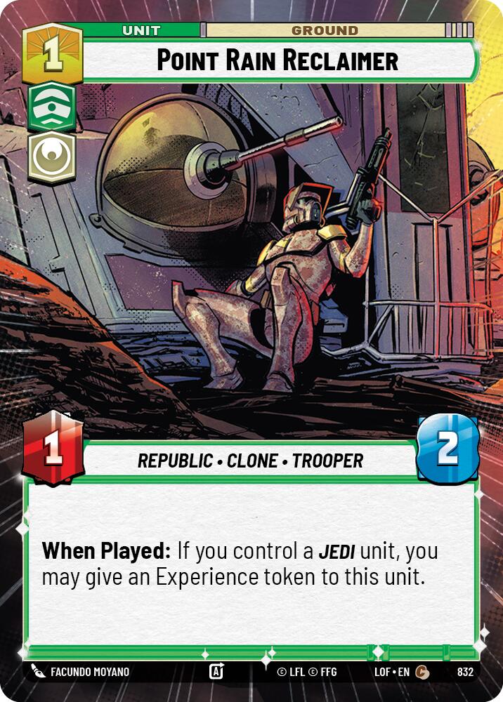 Point Rain Reclaimer (832) (Hyperspace Foil) (832) [Legends of the Force] | Shuffle n Cut Hobbies & Games