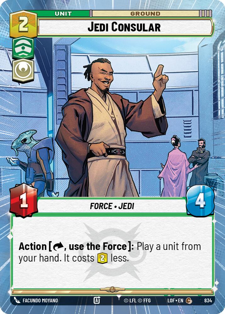 Jedi Consular (834) (Hyperspace Foil) (834) [Legends of the Force] | Shuffle n Cut Hobbies & Games