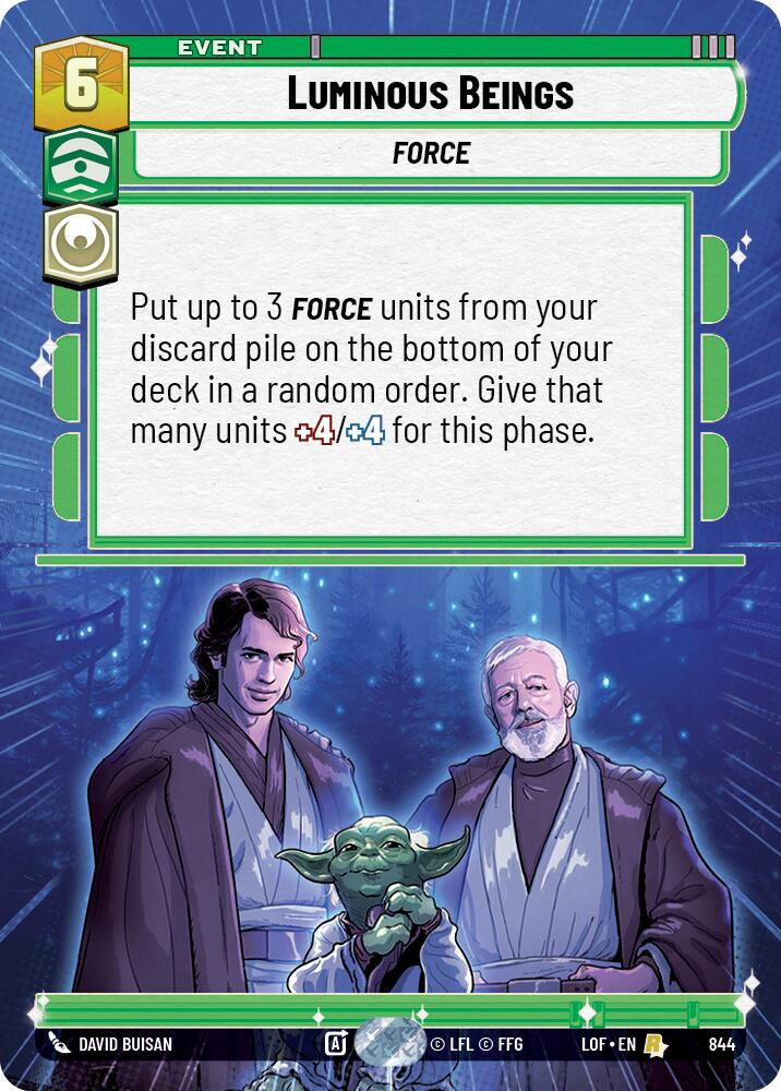 Luminous Beings (844) (Hyperspace Foil) (844) [Legends of the Force] | Shuffle n Cut Hobbies & Games