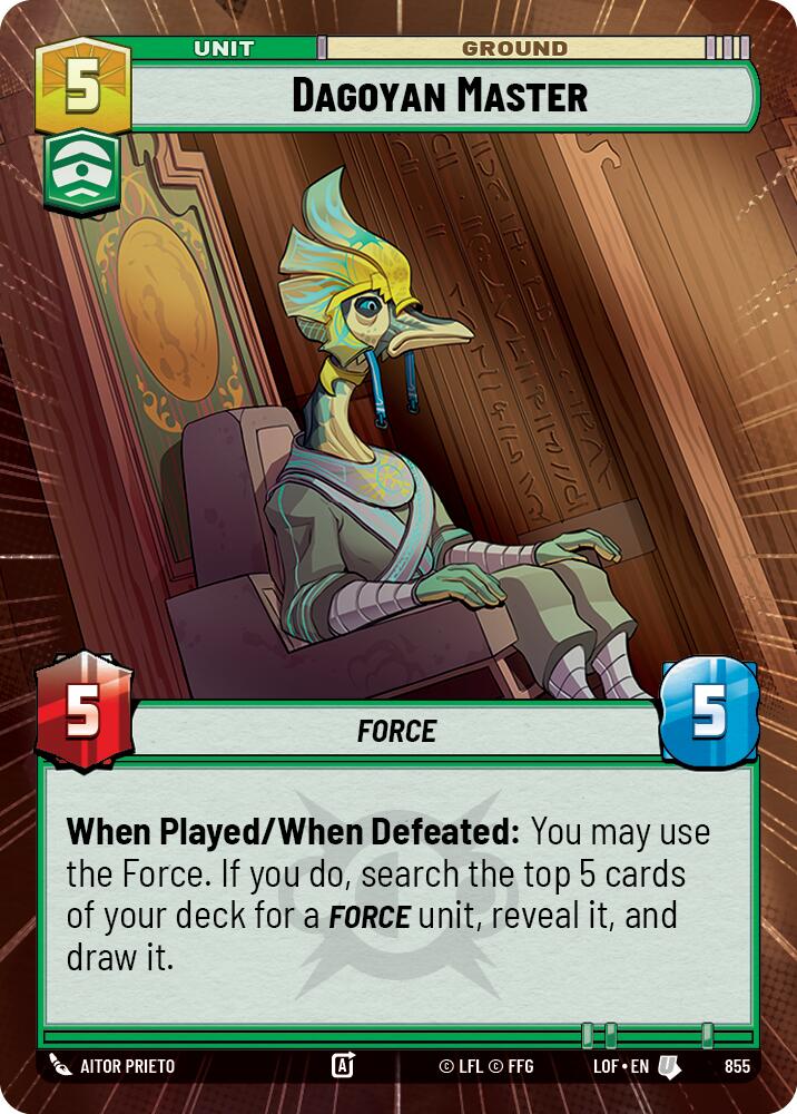 Dagoyan Master (855) (Hyperspace Foil) (855) [Legends of the Force] | Shuffle n Cut Hobbies & Games