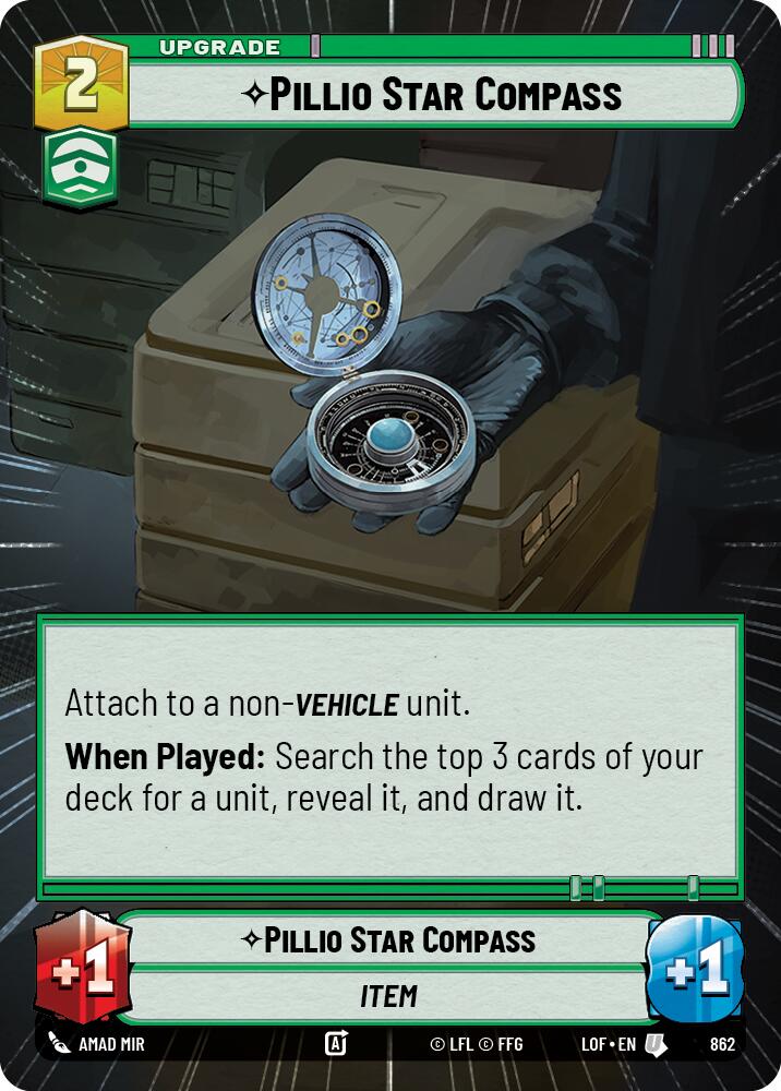 Pillio Star Compass (862) (Hyperspace Foil) (862) [Legends of the Force] | Shuffle n Cut Hobbies & Games
